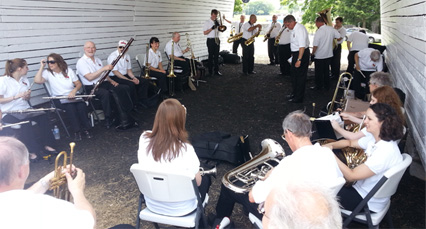 Warming up at MD Band Day 2014